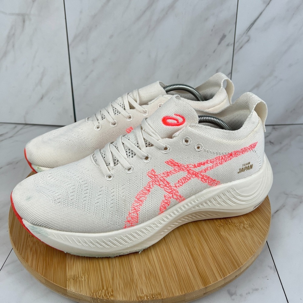 Asics Nimbus Mirai Paris Team Japan Mens Size 11 White Sunrise Red Running Shoes - Picture 3 of 13